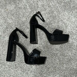 Madden Girl Black Platform Heels